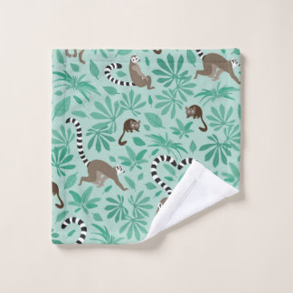 Lemur love mint leaves washandje