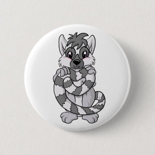 Lemur Love. Ronde Button 5,7 Cm