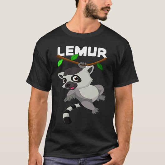 Lemur Monkey I Cute Lemur I Kids Lemur T-shirt (Voorkant)