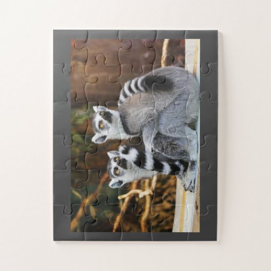 Lemur Pair Legpuzzel (Verticaal)