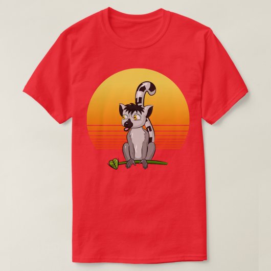 Lemur Retro T-shirt (Design voorkant)