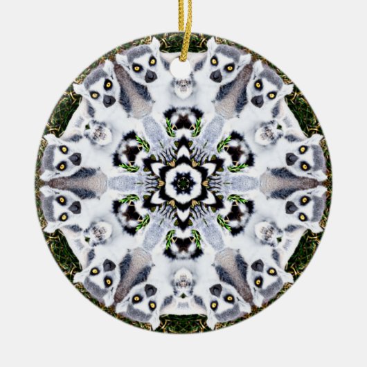 Lemur Snowflake Ornament (Voorkant)