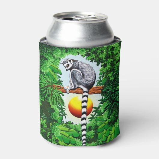 Lemur van Madagaskar Blikjeskoeler (Blikje Voorkant)