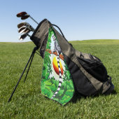 Lemur van Madagaskar Golfhanddoek (Groen)