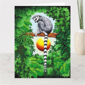 Lemur van Madagaskar Kaart (Voorkant)