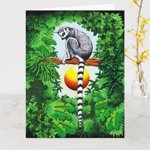 Lemur van Madagaskar Kaart