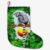 Lemur van Madagaskar Kleine Kerstsok (Voorkant)