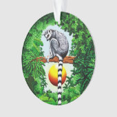 Lemur van Madagaskar Ornament (voorkant)