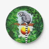 Lemur van Madagaskar Papieren Bordje (Voorkant)