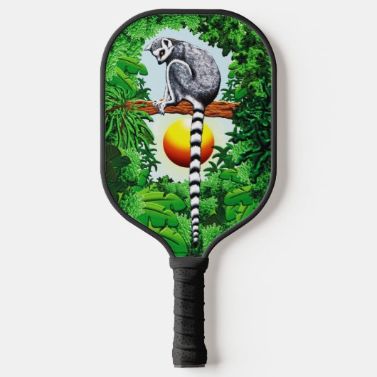 Lemur van Madagaskar Pickleball Paddle (Voorkant)
