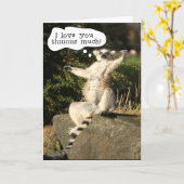 Lemur Vous Aimez Ce Modèle De Carte Fête Mère (Fleur jaune)