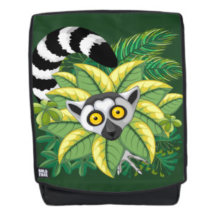 Lemuren van Madagaskar in Exotische Jungle Rugtassen