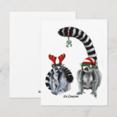 Lémurs à queue annelée - carte de vacances (Devant / Derrière)