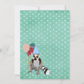 Lemurs Birthday Star Invitation Kaart (Achterkant)