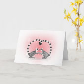 Lemurs in liefde Valentijns's kaart (Gele Bloem)