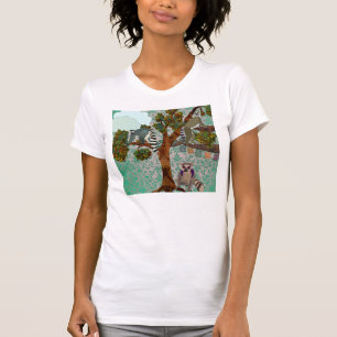 Lémurs sur un T-shirt de membre