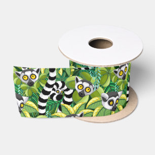 Lemurs van Madagaskar in Exotische Jungle Lint