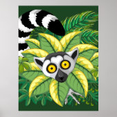Lemurs van Madagaskar in het exotische Oerwoud Poster (Voorkant)