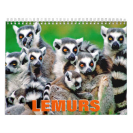 Lemurs Wall Agenda Kalender