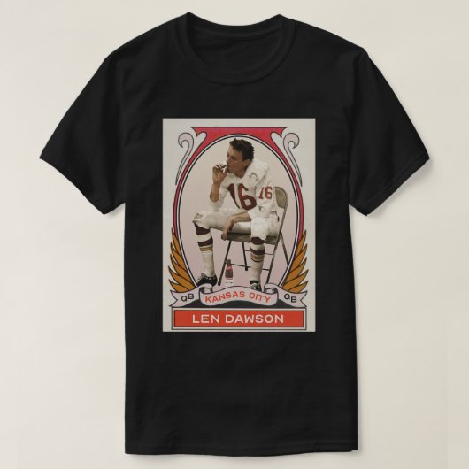 Len Dawson  d T-shirt (Design voorkant)