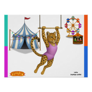 Lena Luipaard, trapezewerker Perfect Poster