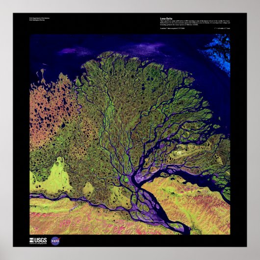 Lena River Delta Poster (Voorkant)