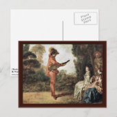 L'Enchanteur by Watteau Antoine Briefkaart (Voorkant / Achterkant)