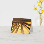 L'encouragement n'abandonnent pas la carte (Fleur jaune)