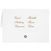 L'endroit de mariage carde 2 (Dos Horizontal)