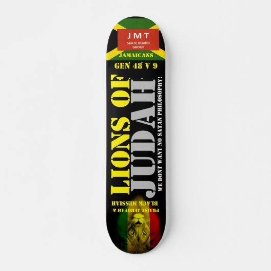 LENEN VAN JUDAH JMT Skateboard, 7¾" Deck Skateboard (Voorkant)
