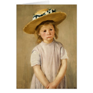 L'enfant de Cassatt en Casquette paille - avec un 