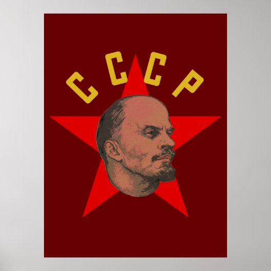 Lenin CCCP-Poster Poster (Voorkant)
