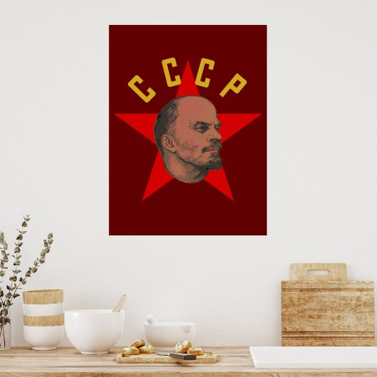 Lenin CCCP-Poster Poster (Keuken)