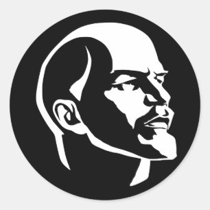 Lenin Head Ronde Sticker