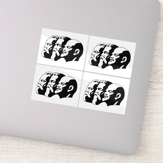 Lenin, Marx, Engels, Soviet Union, Communism Sticker (Detail)