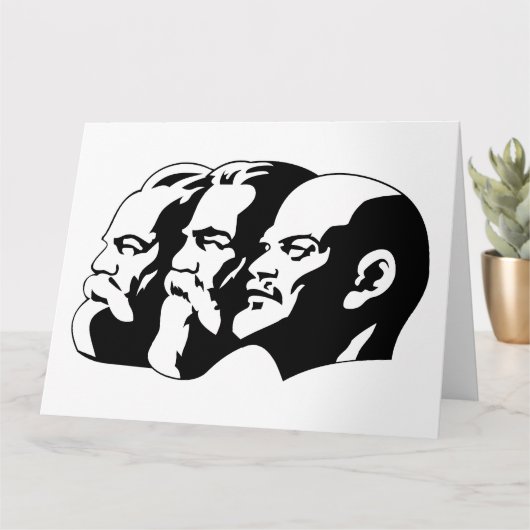 Lenin, Marx, Engels, Sovjet-Unie, communisme Kaart (Kleine Plant)