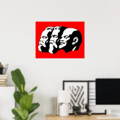 Lenin, Marx, Engels, Sovjet-Unie, Communisme Poster (Thuiskantoor)