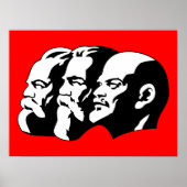 Lenin, Marx, Engels, Sovjet-Unie, Communisme Poster (Voorkant)