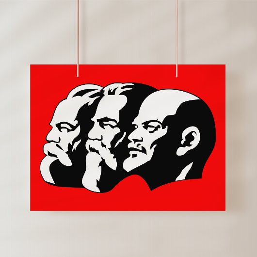 Lenin, Marx, Engels, Sovjet-Unie, Communisme Poster