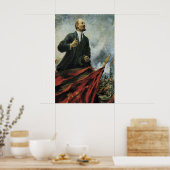 Lenin Portrait Soviet Propaganda Poster - CCCP (Cuisine)