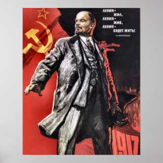 Lenin Poster van de Russische revolutie