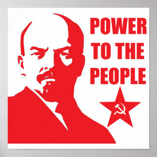 Lenin "Power to the People"-Poster Poster