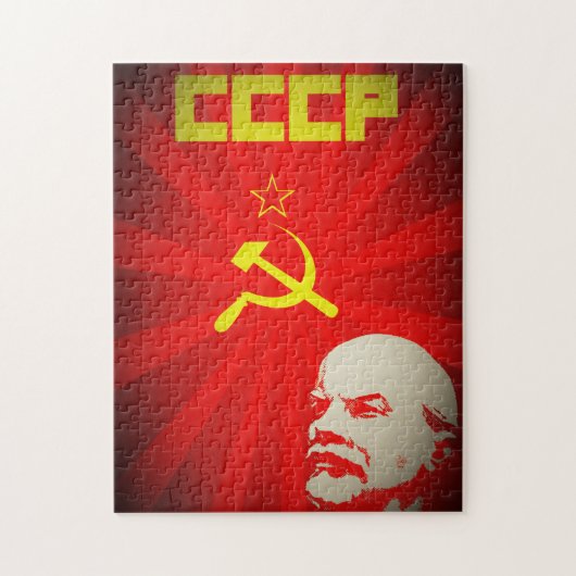 lenin rusland communistische propaganda van de sov legpuzzel (Verticaal)