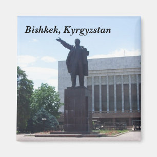 Lenin Statue, Bisjkek, Kirgizië Magneet