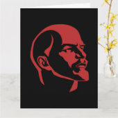 Lenin, USSR, CCCP, Soviet Union, Communism Kaart (Gele Bloem)