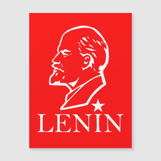 Lenin, USSR, CCCP, Soviet Union, Communism Magnetische Uitnodiging (Voorkant)
