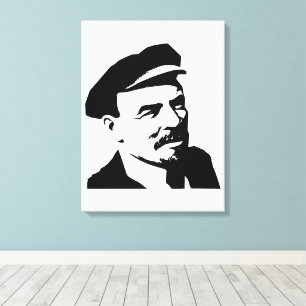Lenin, USSR, CCCP, Sovjet-Unie, Communisme Canvas Afdruk