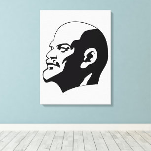 Lenin, USSR, CCCP, Sovjet-Unie, Communisme Canvas Afdruk