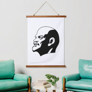 Lenin, USSR, CCCP, Sovjet-Unie, Communisme Hangend Wandkleed
