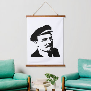 Lenin, USSR, CCCP, Sovjet-Unie, Communisme Hangend Wandkleed